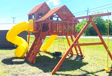 6.5 Jaguar Playcenter w R&R Cabin and Spiral Slide